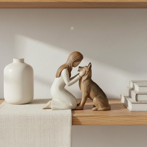 Scultura ragazza inginocchiata - scultura,