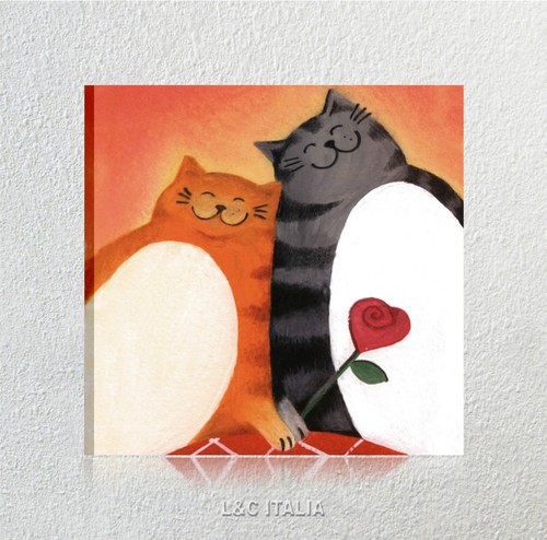 Cats love quadro - quadro, tela