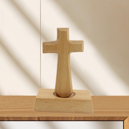 Crocifisso legno piedi - in,